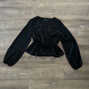 SHEIN Lantern Sleeve Blouse
